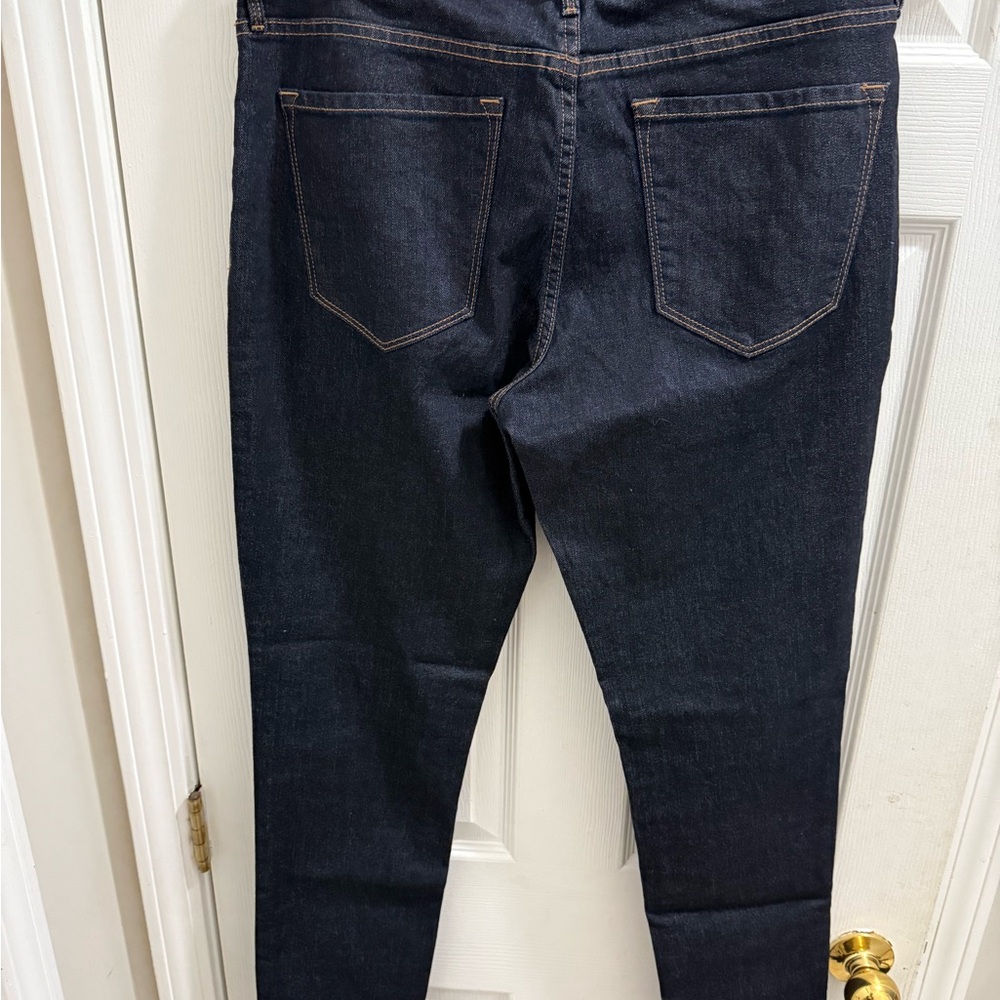 Old Navy Women's Dark Mid-Rise Blue Jeans - Picture 2 of 11